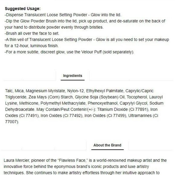 GLOW-LAURA MERCIER Translucent Setting Powder - Picture 4 of 6